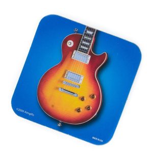 Onderzetter kurk, sunburst elektrische gitaar