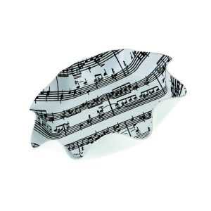 Ondiepe gegolfde schaal muziek design