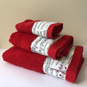 Handdoekenset (rood) Notenkraker - 1x (MG-544 + MG-545 + MG-546)
