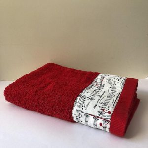 Badhanddoek (rood) Notenkraker - 70x140cm