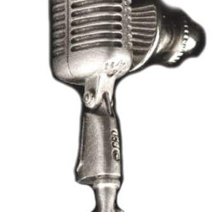 Speldje Shure 55SH microfoon in 3-D, tin