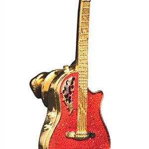 Speldje Ovation Roundback gitaar - 3-D design - Rood/Verguld