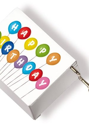 Muziekdoos "Happy Birthday" - Vrolijk ontwerp - Compact formaat