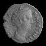 A scan of a coin
