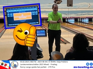 Ronny Lange spielte fast perfekt - 279 Pins