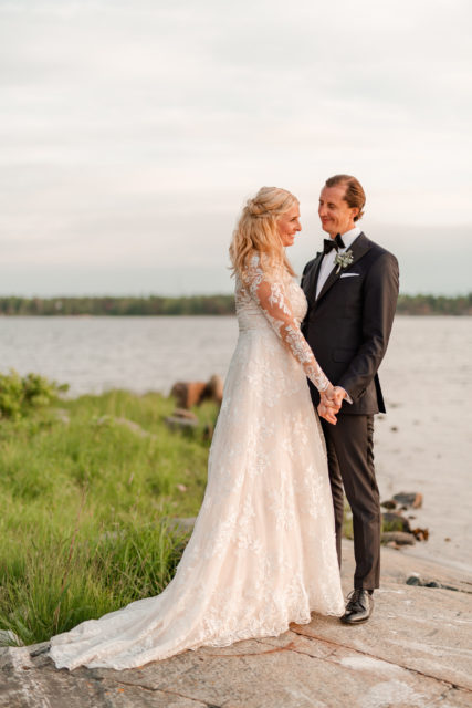 Bröllopsfotografering på Lidö