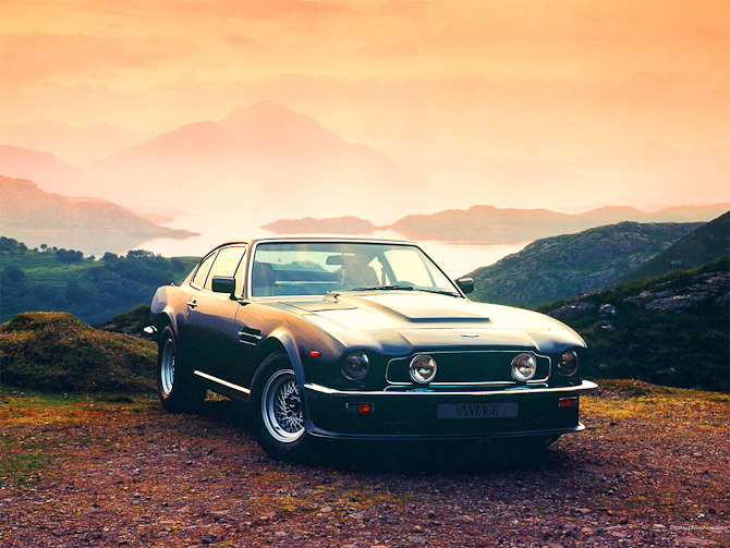 Og En Aston Martin Vantage fra 1977 