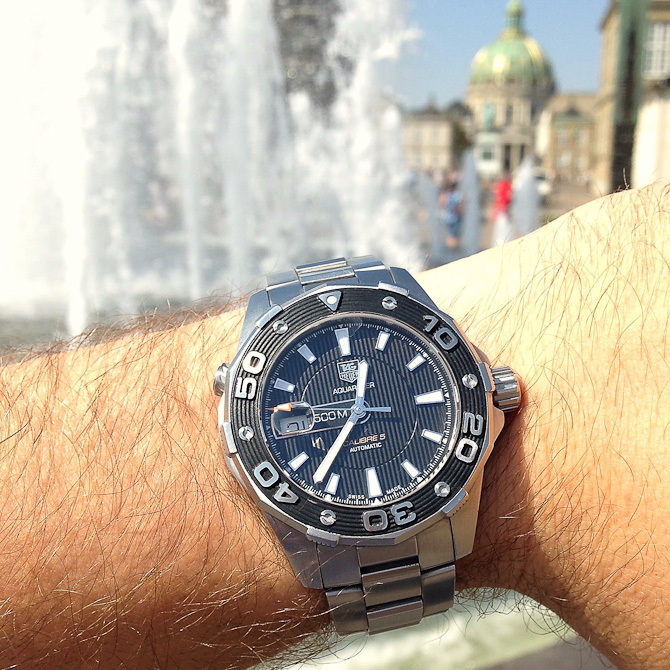 Casper Brejnbjerg Olsen med Tag Heuer Aquaracer