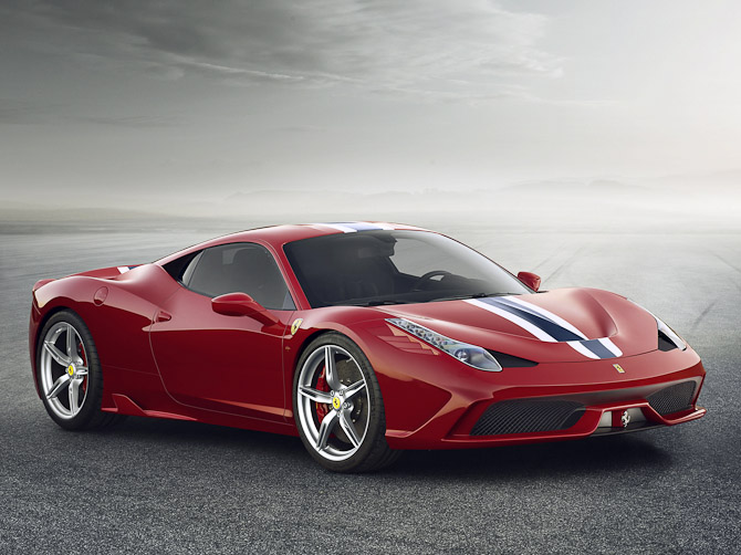 Det er denne herlige sag, vi i dag skal gøres klogere på. Ferrari 458 Speciale er navnet. 