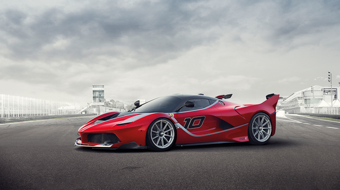 Det er nærmest en speedbådslignende front, den nye Ferrari FXX K er blevet monteret med