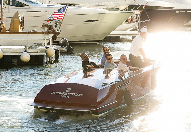 Så skal vi til søs - og sikke en yacht! Foto:  Rob Kim/Getty Images for Frederique Constant