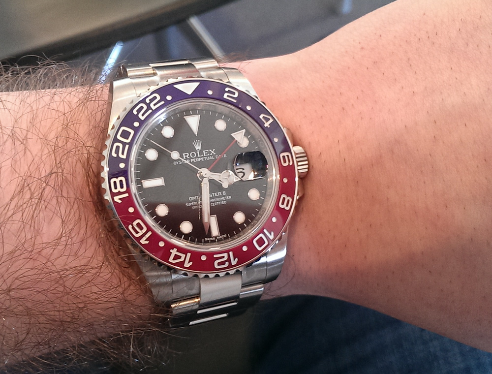 Mark Sinclair med Rolex