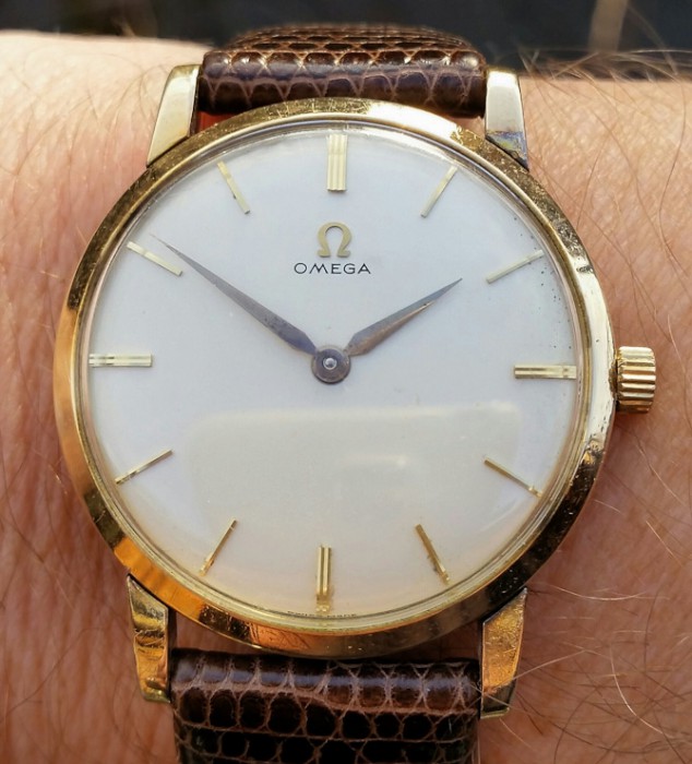 Rene Hyldig med vintage Omega