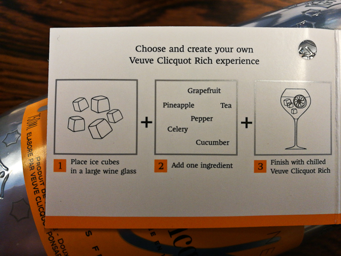 How to Veuve Clicquot Rich del 1