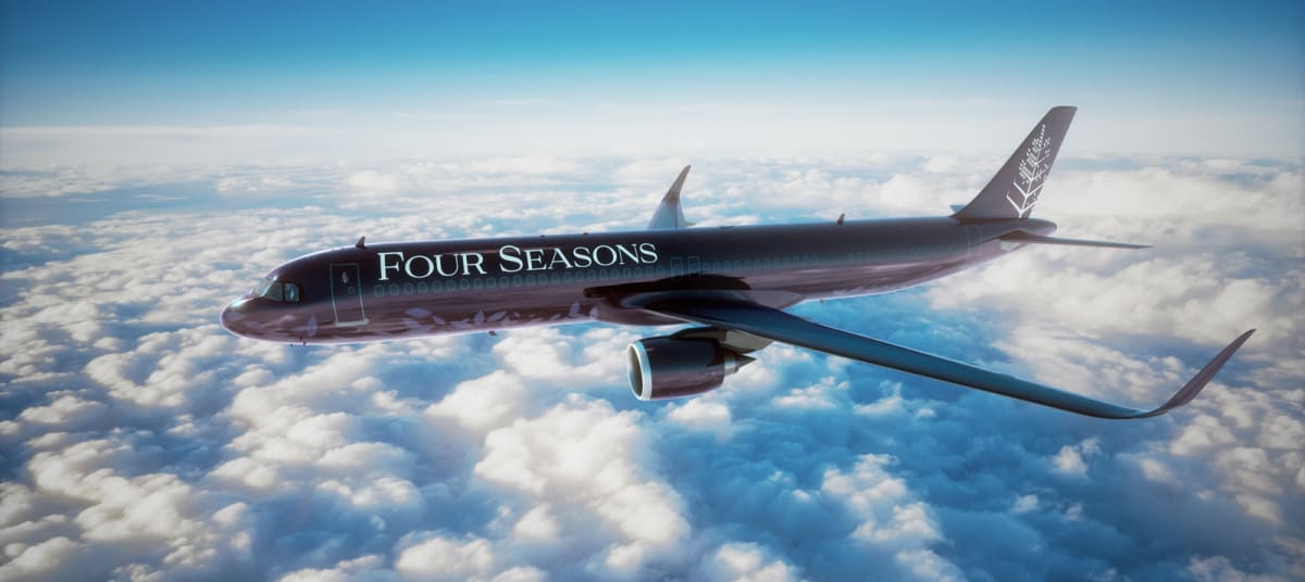 Four Seasons private jet