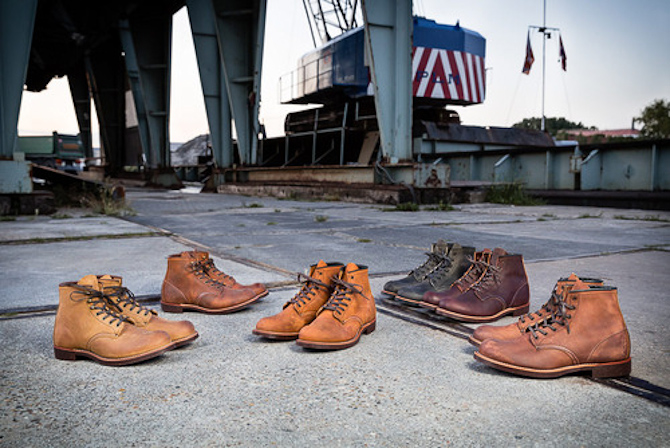 Vi begynder med en herlig omgang Blacksmith boots... Foto: http://redwingheritage.tumblr.com/