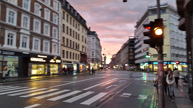 Der var flot lys over Vesterbrogade