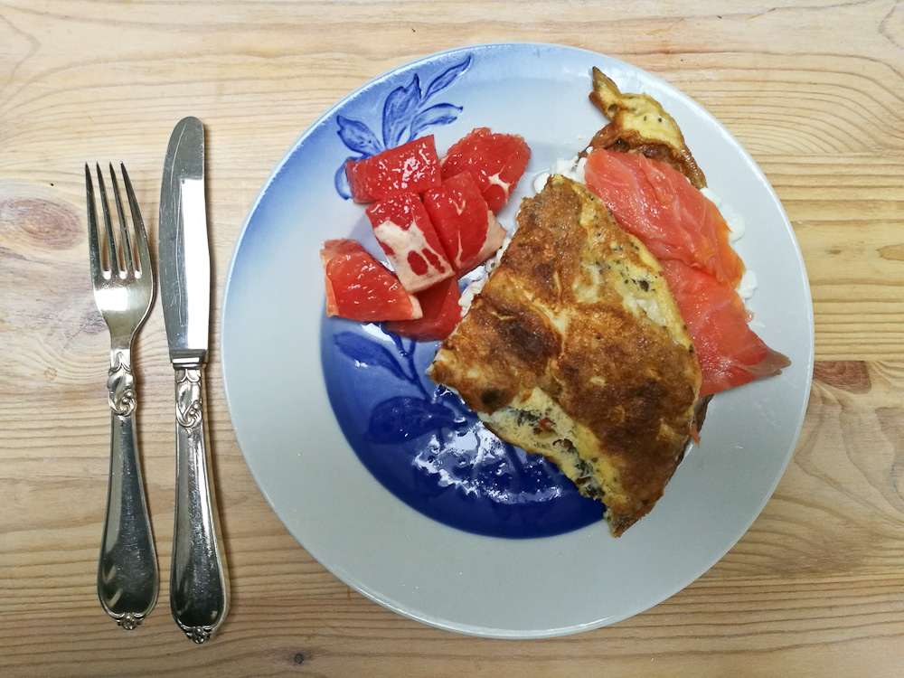 Sommerhus-omelet