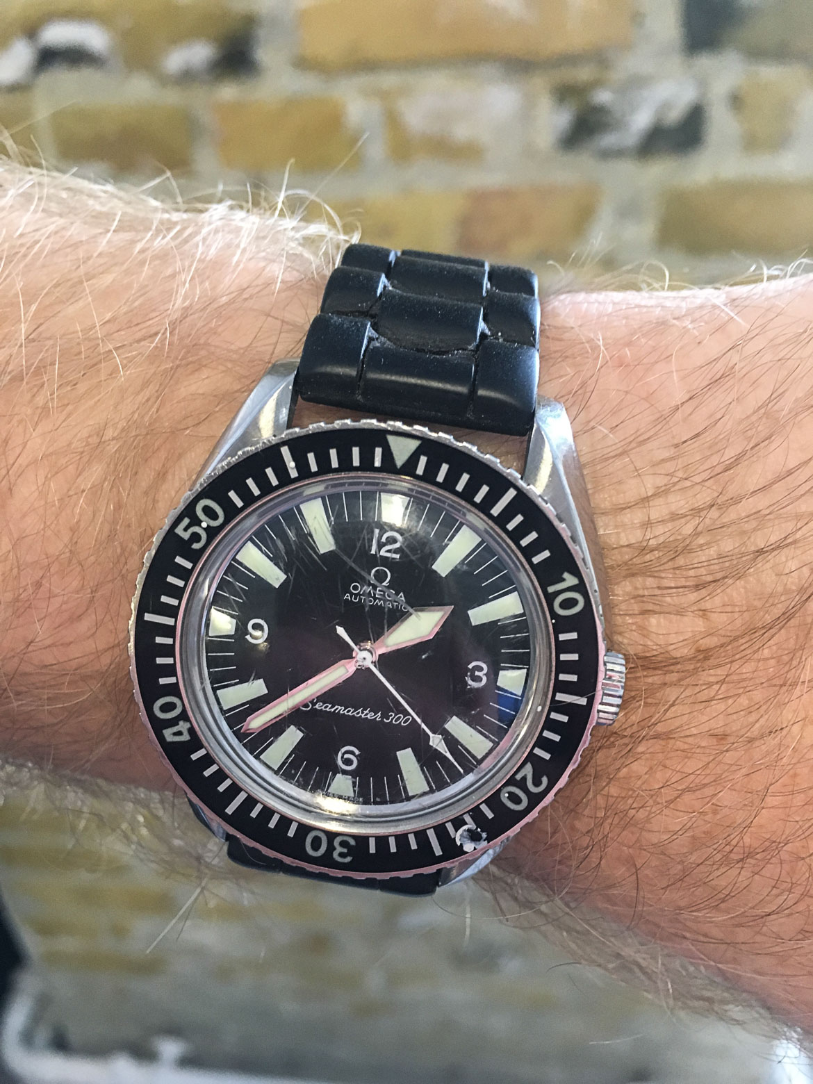 omega seamaster 300 gummirem