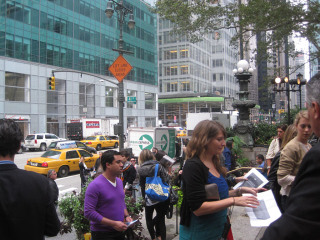 Bryant Park - nu med kø til modeshows.