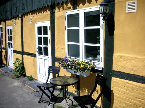 Apartment entrance from courtyard