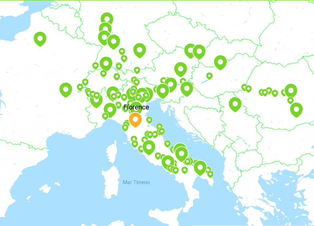 Flixbus map