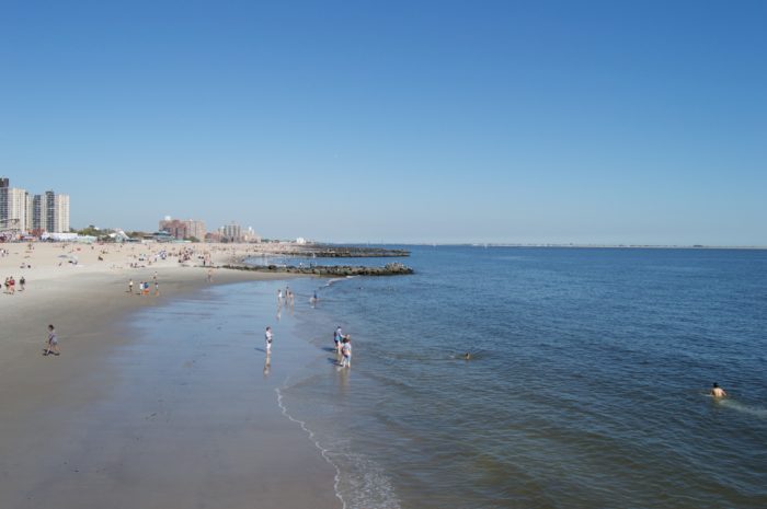 The beach of Coney Island