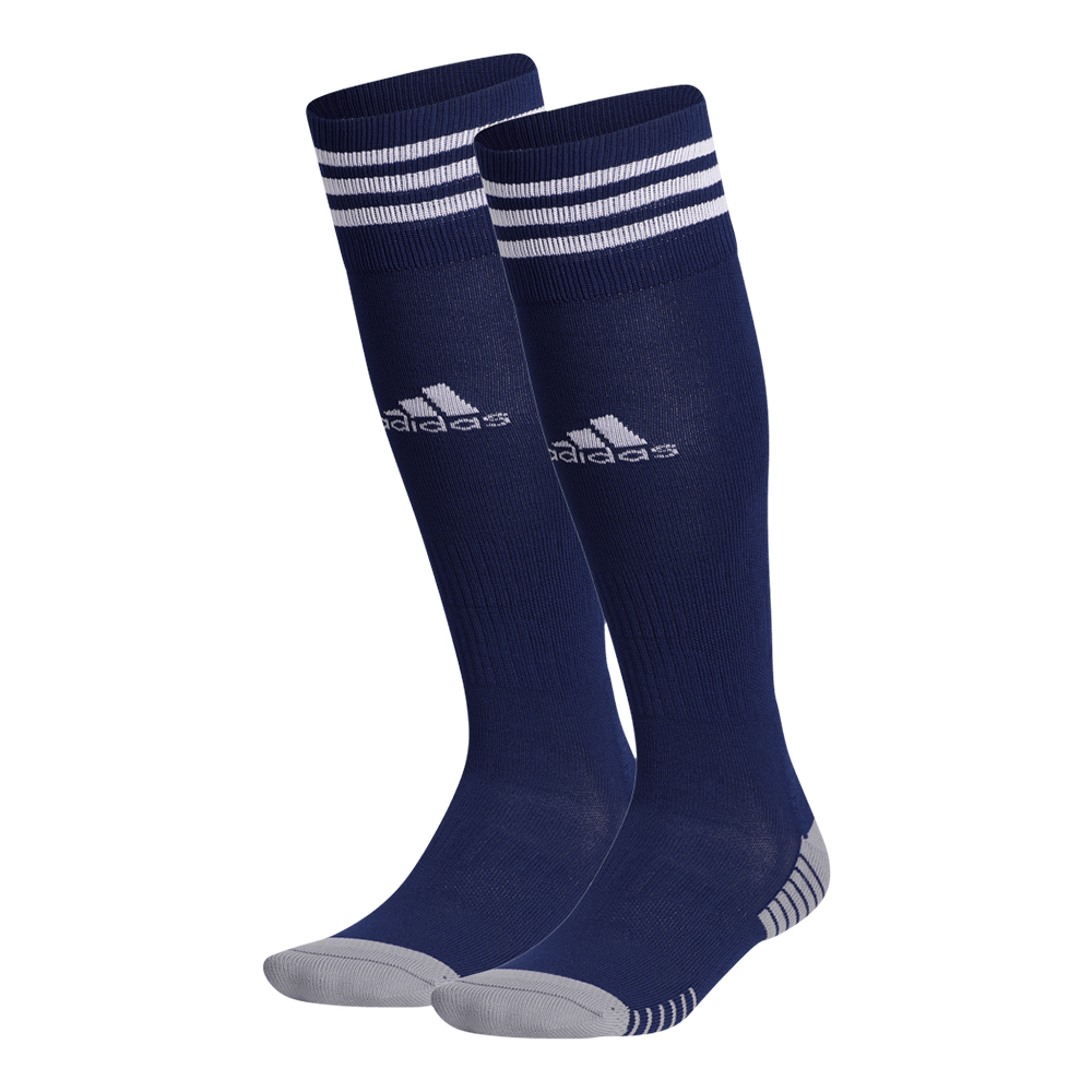 adidas NAVY/WHITE GAME SOCK XS (9C1Y) SMALL (13C4Y) MEDIUM (58.5) LARGE (913) Soccer
