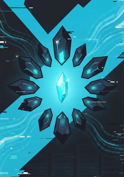 Un modelo pequeño pero brillante superando a los más grandes, metáfora del rendimiento de MAI-Cyber-1-Flash frente a modelos más grandes de la competencia