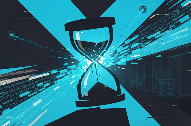 Illustrates the mechanics of automated credential stuffing: as soon as the infostealer captures data, the system validates it and launches it against thousands of platforms in parallel, without pause.