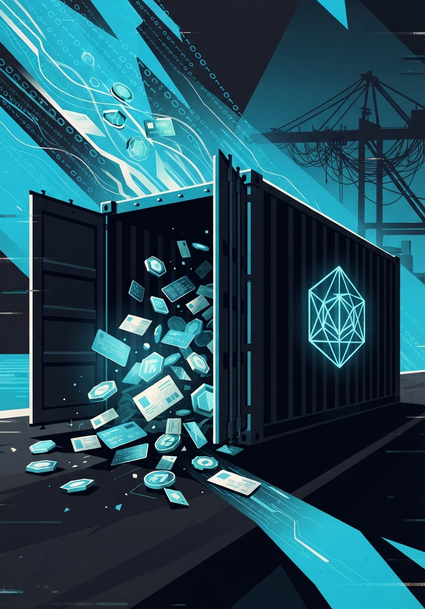 Imagen que representa el patrón lateral: el botnet CARBONATO reutiliza un framework legítimo de IA (Hermes Agent) para robar claves de API y recibir órdenes por Telegram, haciendo el tráfico malicioso indistinguible del legítimo.