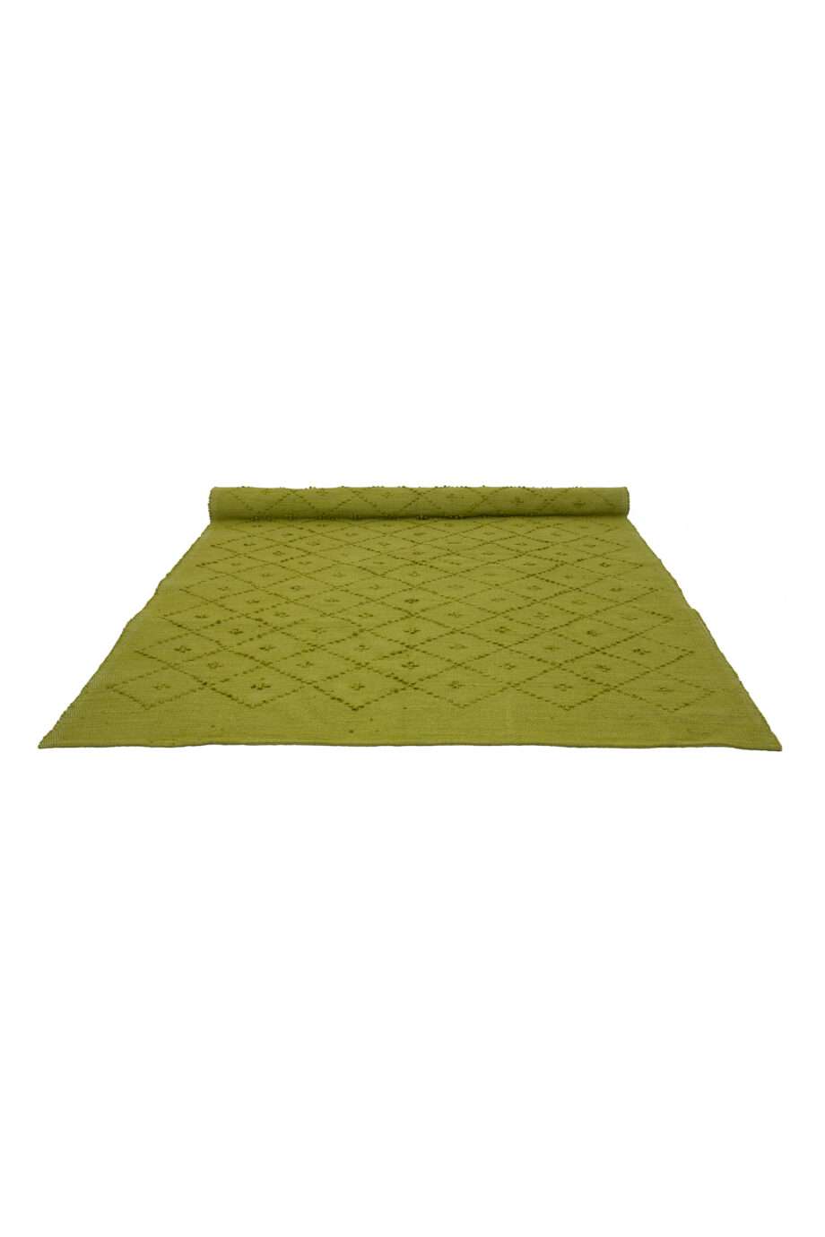 diamond acid green woven cotton rug xlarge