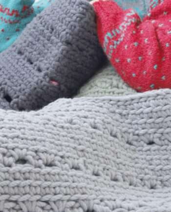 crochet woolen baskets