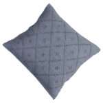 diamond light grey woven cotton pillowcase medium