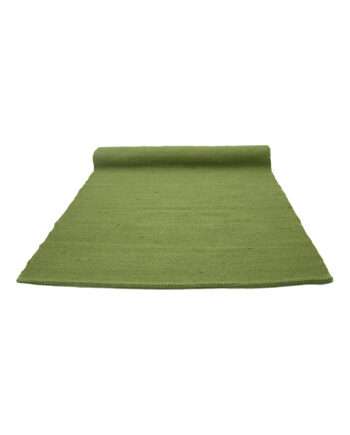 nordic hunter green woven cotton floor runner large