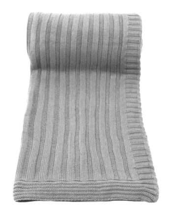 ribs light grey knitted cotton plaid medium