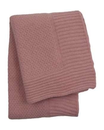 rice baby pink knitted woolen little blanket small