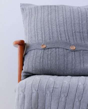 styling cushion twist small light grey medium