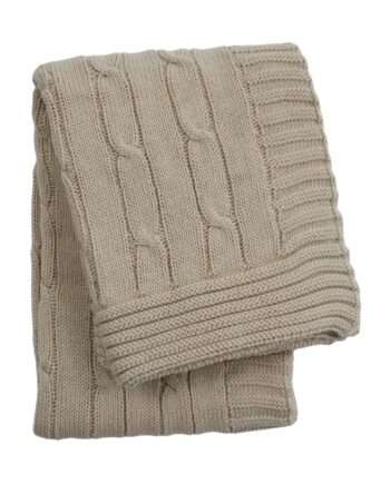 twist linen knitted cotton little blanket small