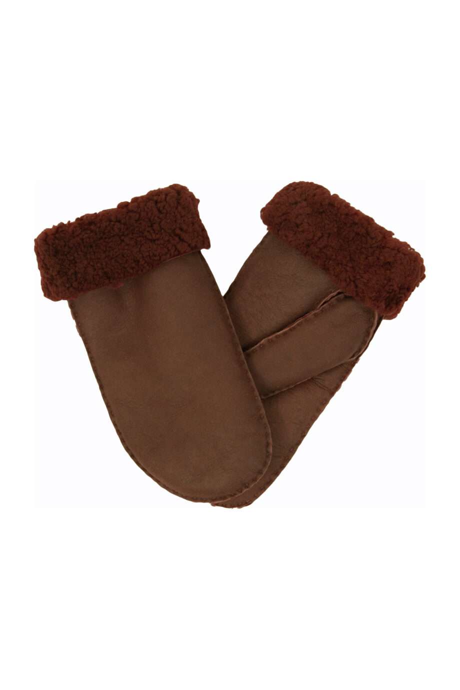 urban toffee nappa sheepfur mittens (men) xlarge