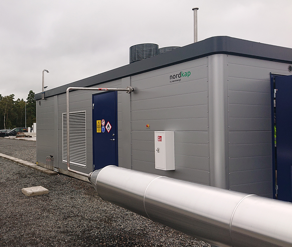 Naerenergi Nordkap beskytter biogasanlaeg mod vind vejr