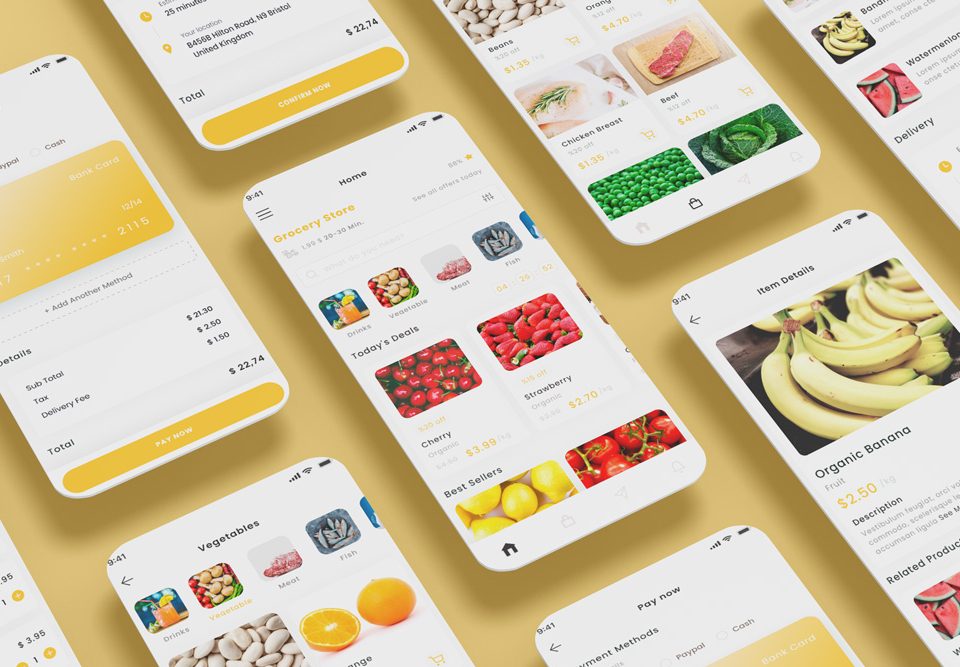 Grocery Shop Delivery & Food Store App & UI Kit