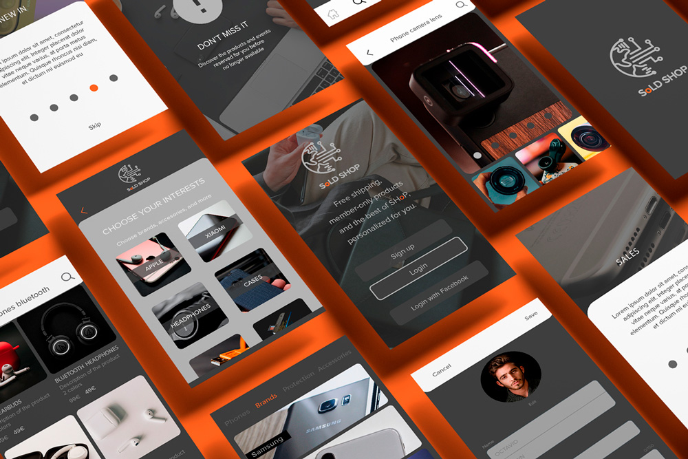 Gadget & Mobile Phone eCommerce App UI Kit Shop