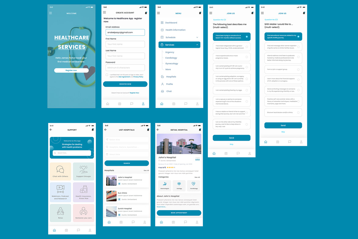 Healthcare, Hospital & Schedule Appointment App