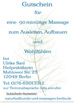 Gift voucher 90 min