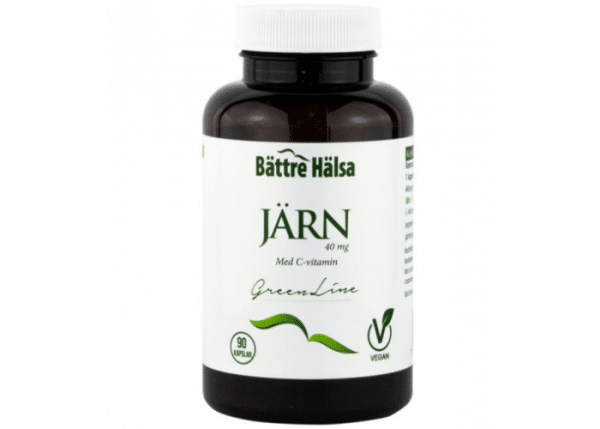 Bättre Hälsa Järn + C-vitamin, 90 Kapslar