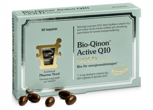 Pharma Nord Bio-Qinon Active Q10 Gold 100 mg, 60 kapslar