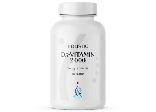 Holistic D3-vitamin 2000 IE, 180 kapslar