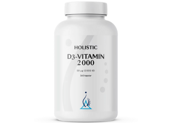 Holistic D3-vitamin 2000 IE, 360 kapslar