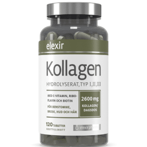 Elexir pharma Kollagen Hydrolyserat 2600 mg 120 tabletter